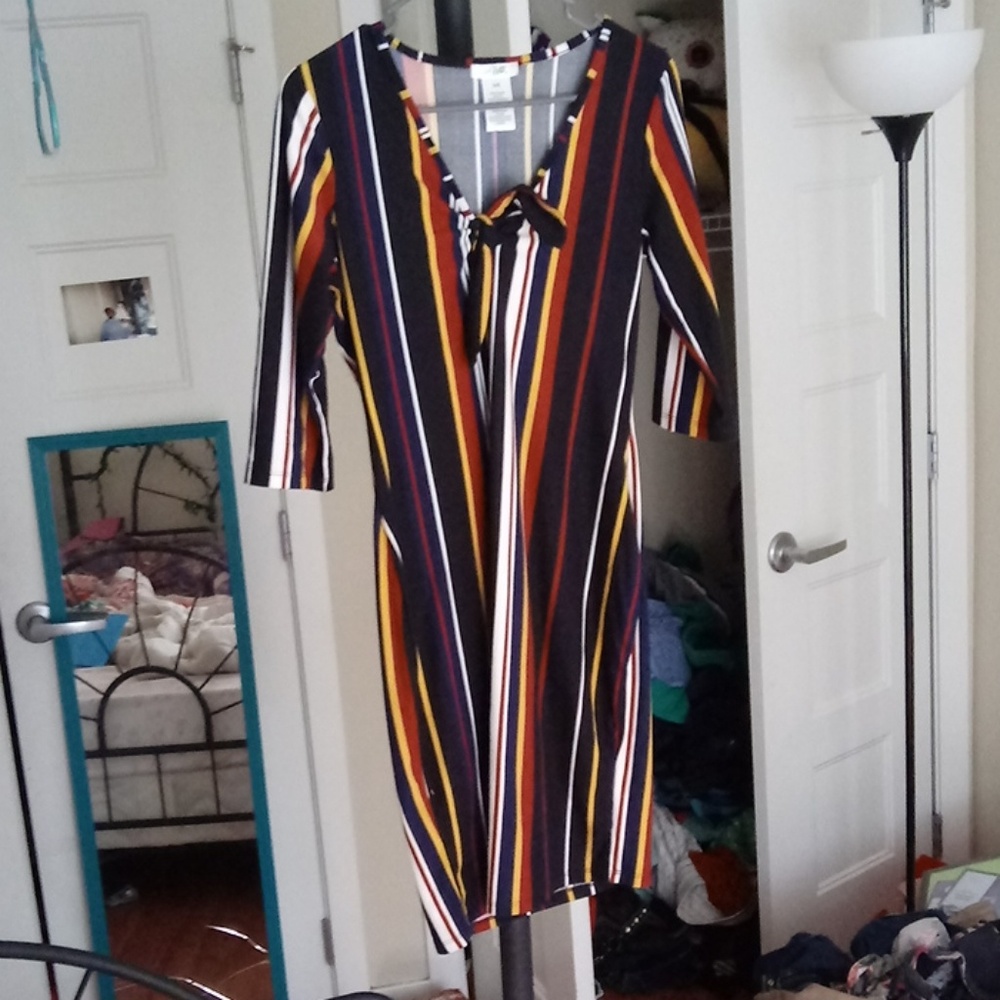 A striped dress soft